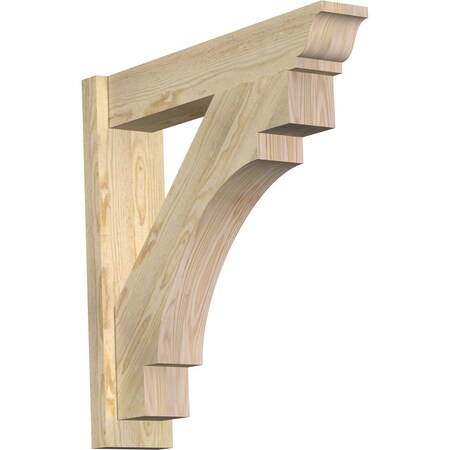 Ekena Millwork Merced Rough Sawn Traditional Outlooker, Douglas Fir, 6"W x 28"D x 28"H OUT06X28X28MRC01RDF